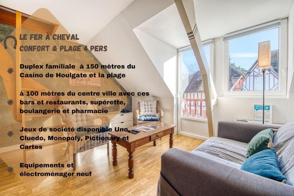 Le Fer A Cheval 4 Pers. Confort Plage Houlgate Bagian luar foto